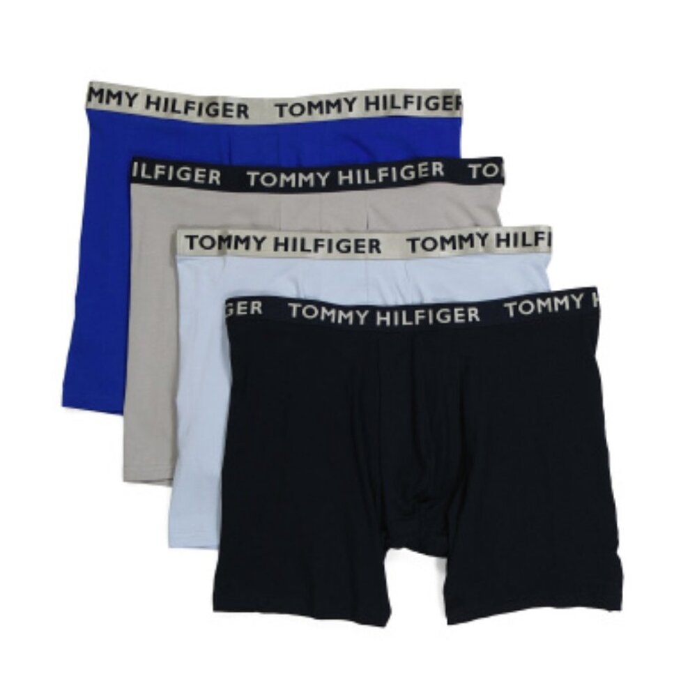 Tommy Hilfiger Men's Small Cotton Stretch 4 Pack Boxer Briefs *Special Edition*